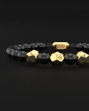 Onyx Bracelet 8mm | Geom by Seekers Men's Jewelry
