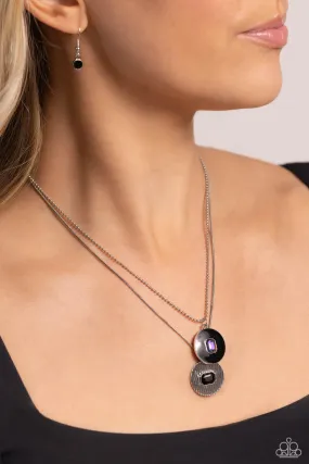 Open Door Jewelry - Cryptic Couture - Black Necklace - Paparazzi Accessories