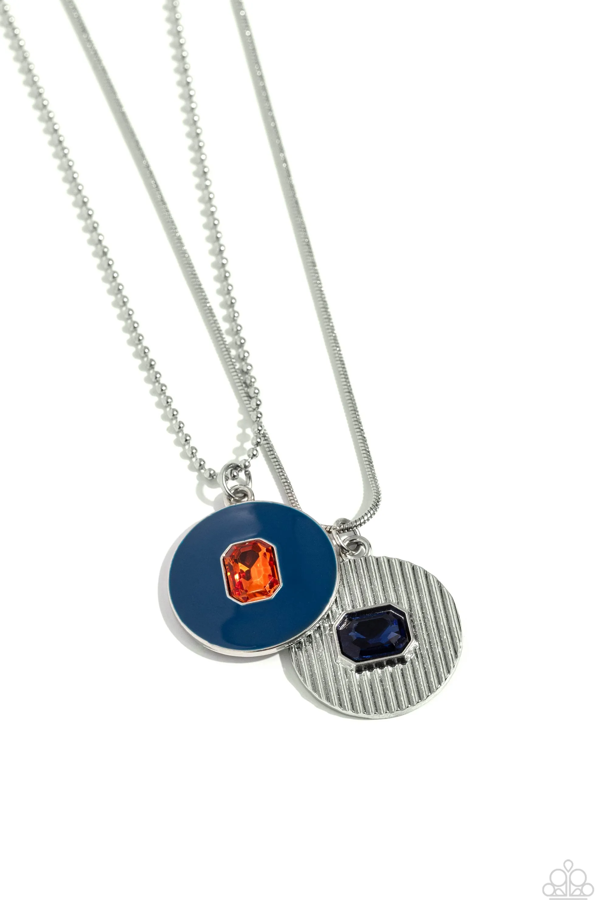 Open Door Jewelry - Cryptic Couture - Blue Necklace - Paparazzi Accessories