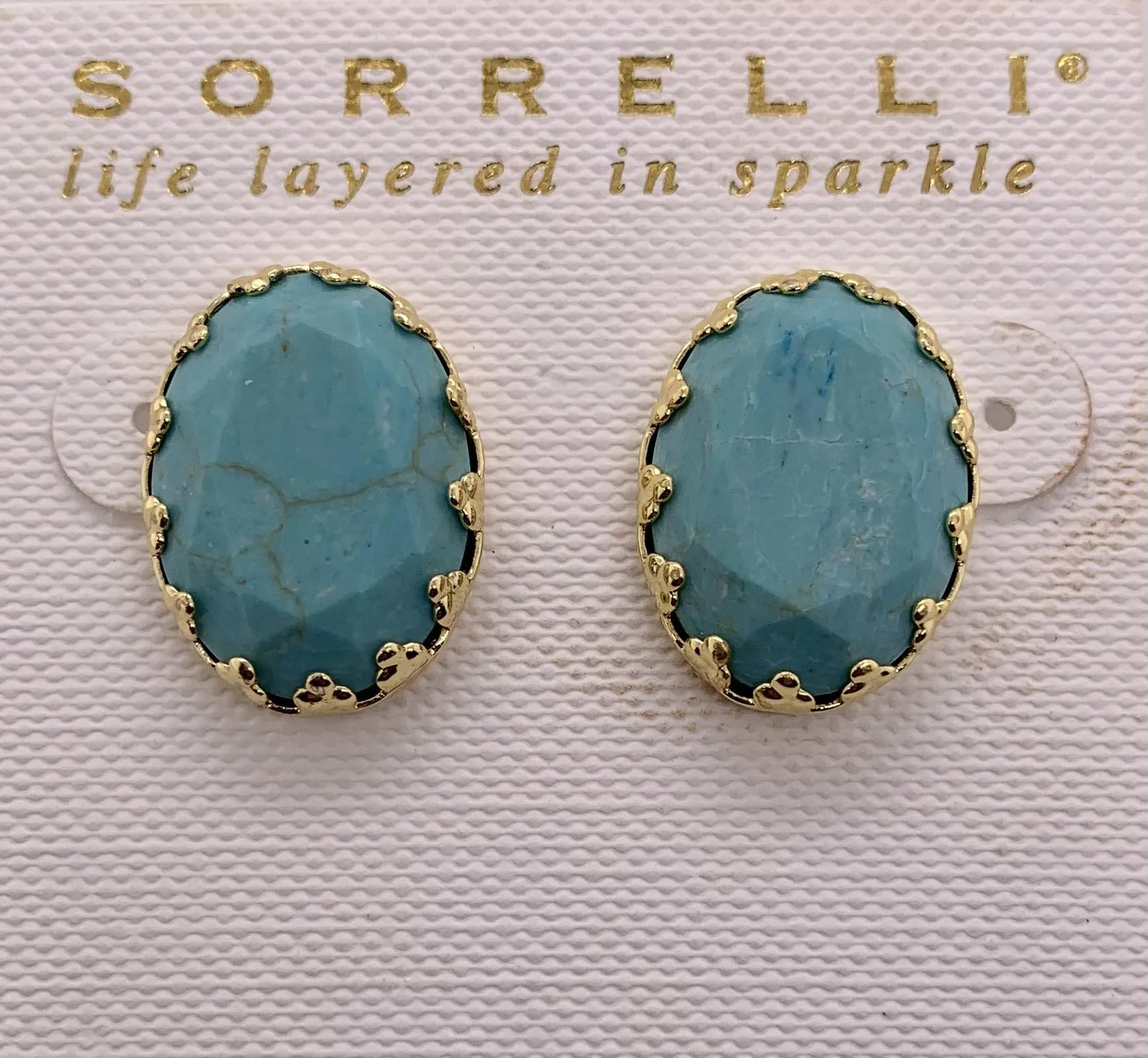 Oval Stud Earrings