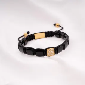 Peroz Shiny Onyx Beaded Bracelet