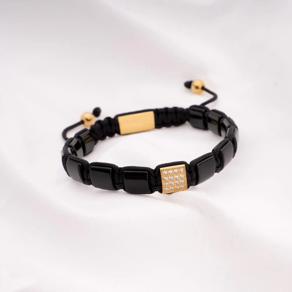 Peroz Shiny Onyx Beaded Bracelet