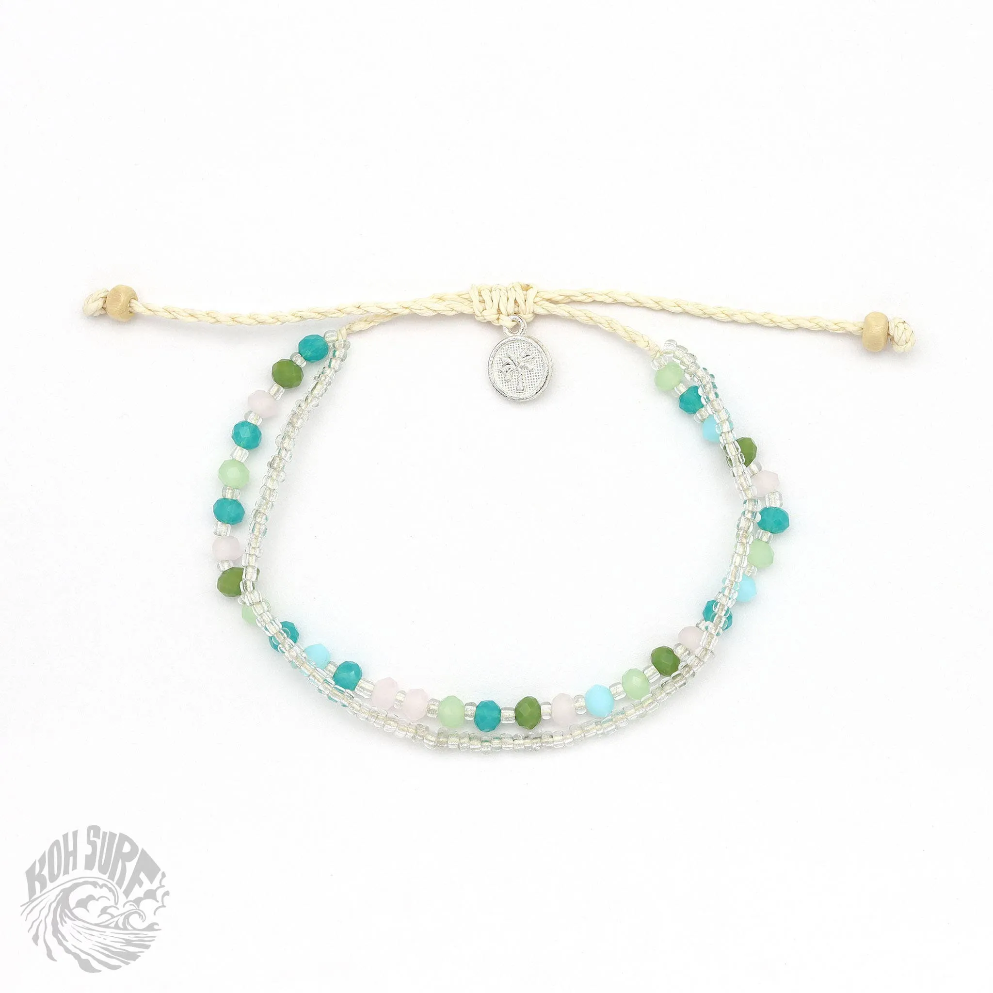 Pineapple Island -  Kanawa Beach Beaded Bracelet, Surf Bracelet by Koh Surf : Earth Tones