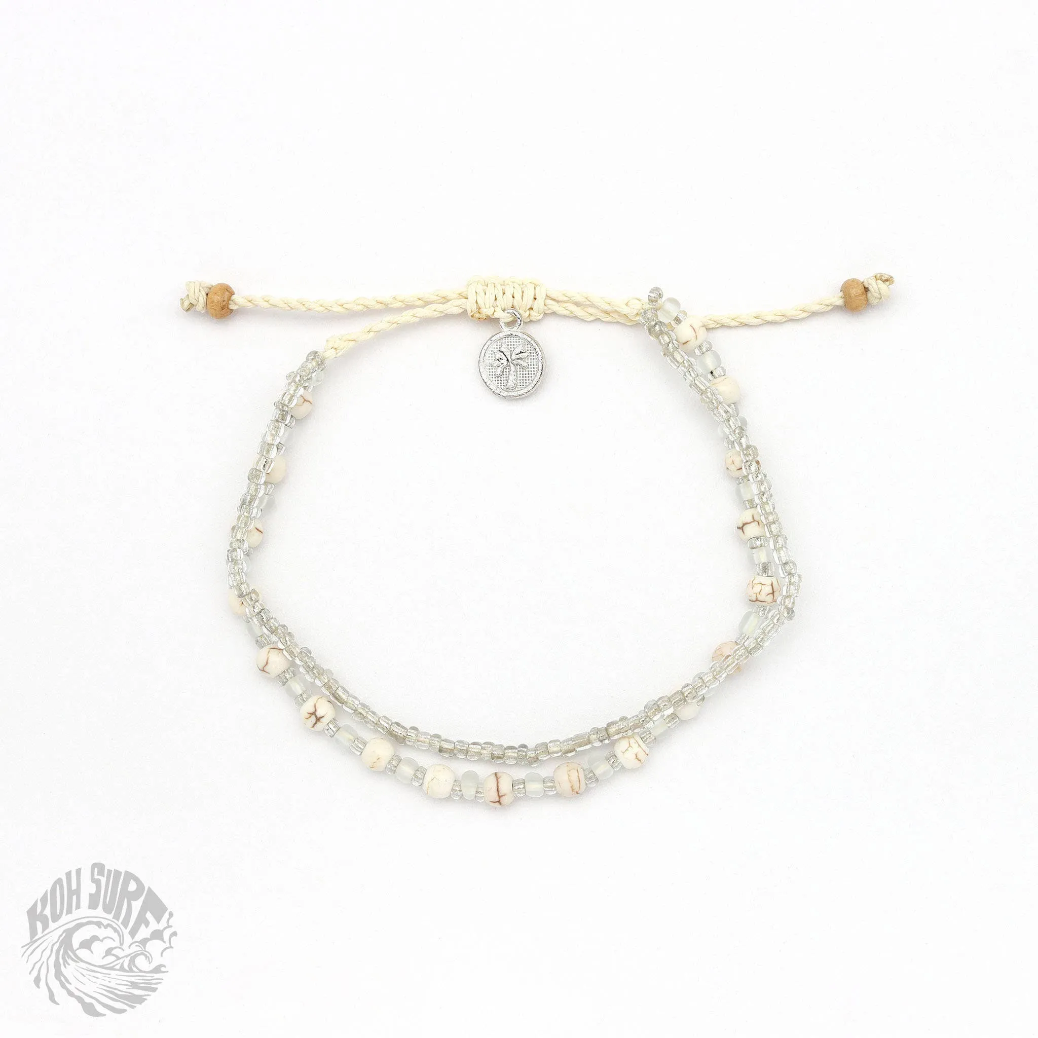 Pineapple Island -  Kanawa Beach Beaded Bracelet, Surf Bracelet by Koh Surf : Earth Tones