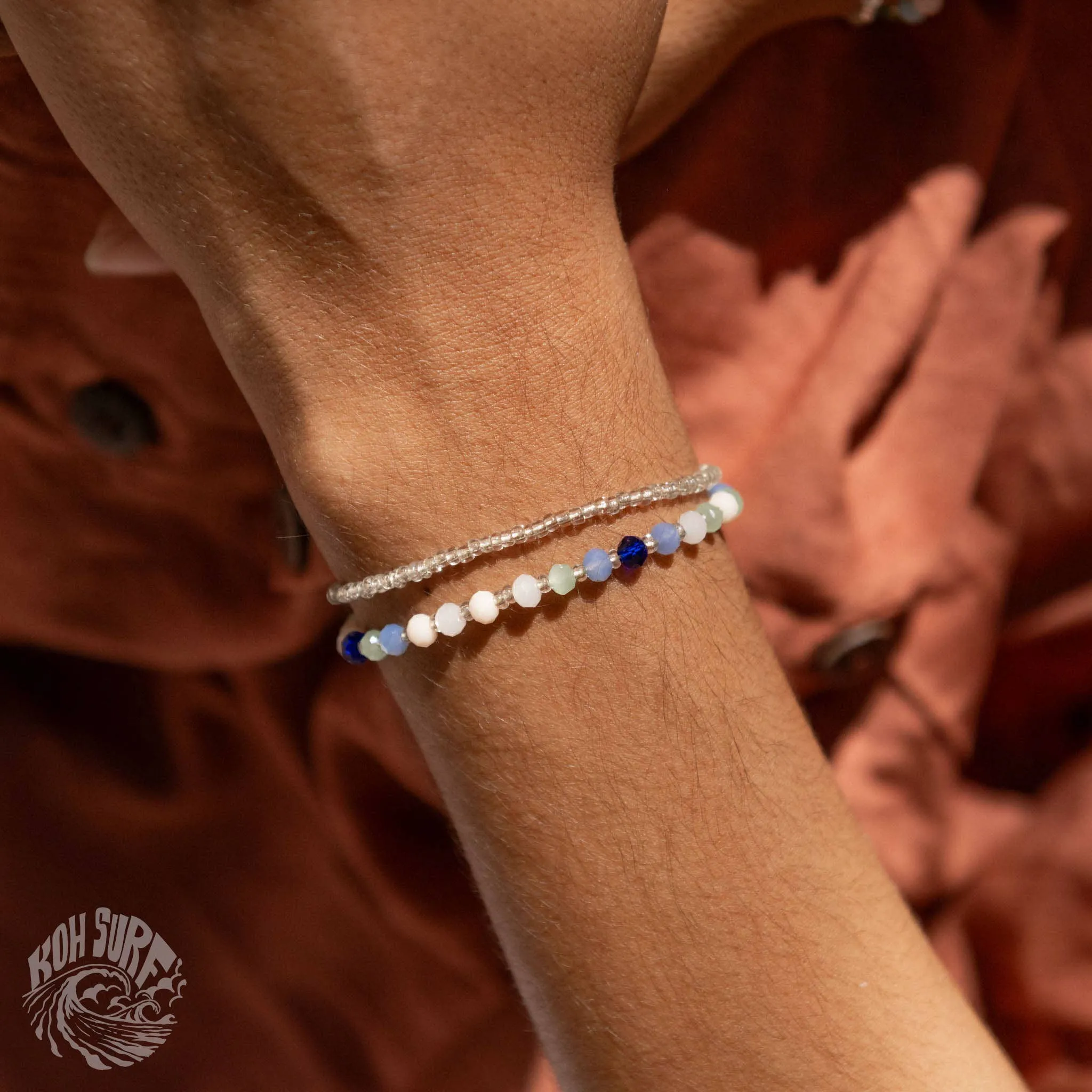 Pineapple Island -  Kanawa Beach Beaded Bracelet, Surf Bracelet by Koh Surf : Earth Tones
