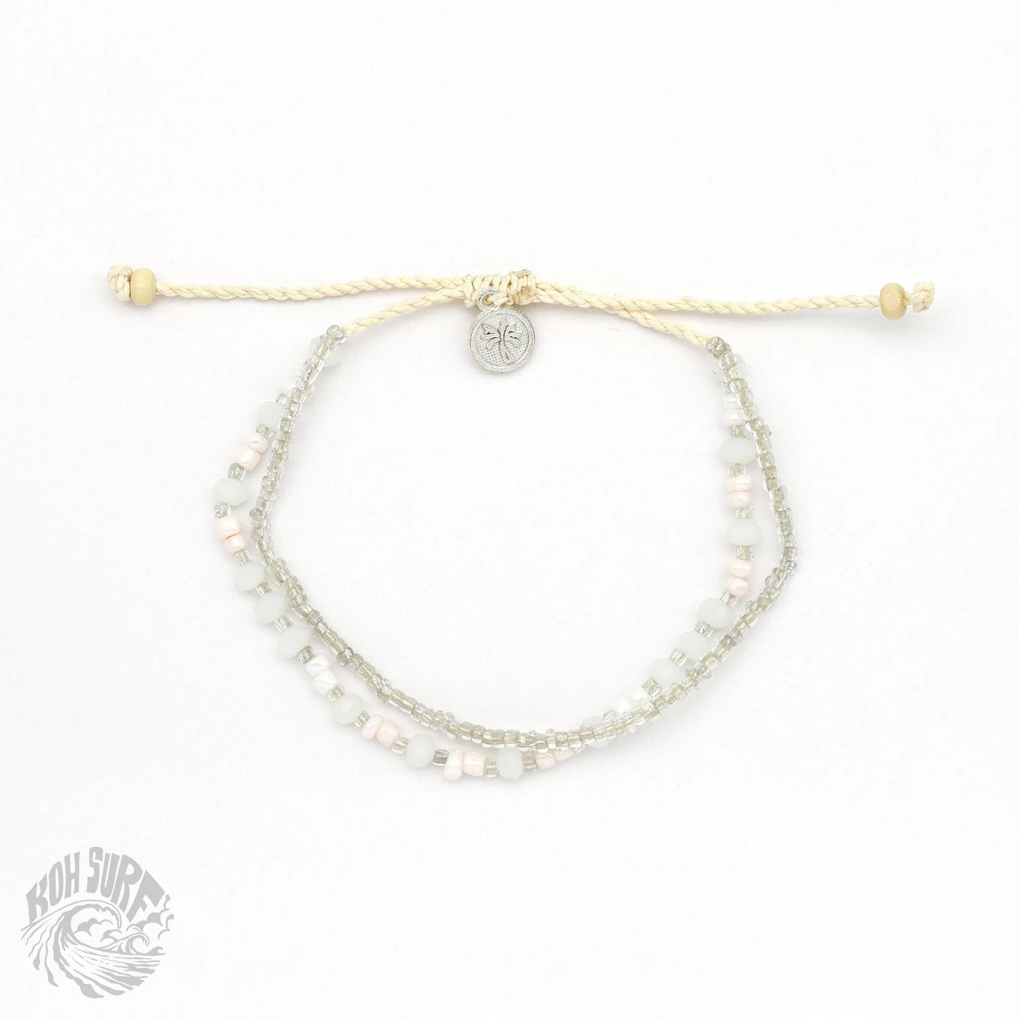 Pineapple Island -  Kanawa Beach Beaded Bracelet, Surf Bracelet by Koh Surf : Earth Tones
