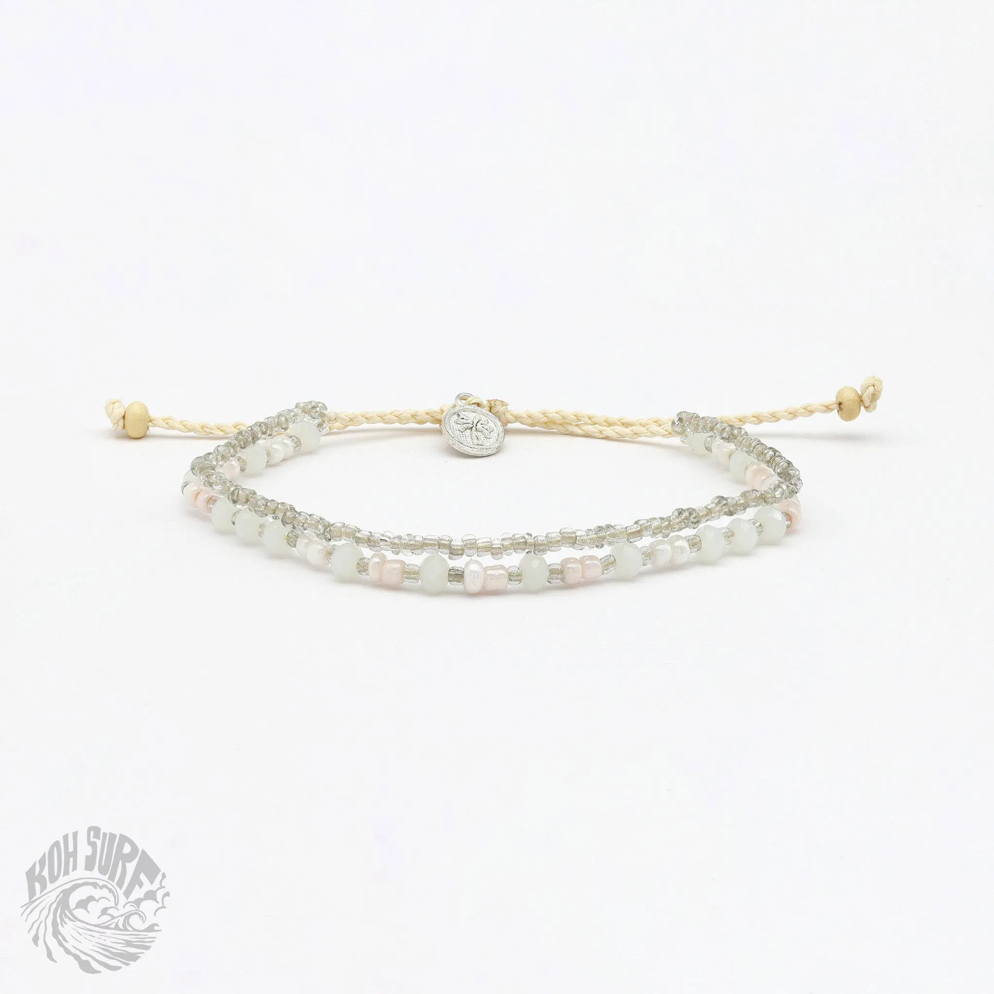 Pineapple Island -  Kanawa Beach Beaded Bracelet, Surf Bracelet by Koh Surf : Earth Tones