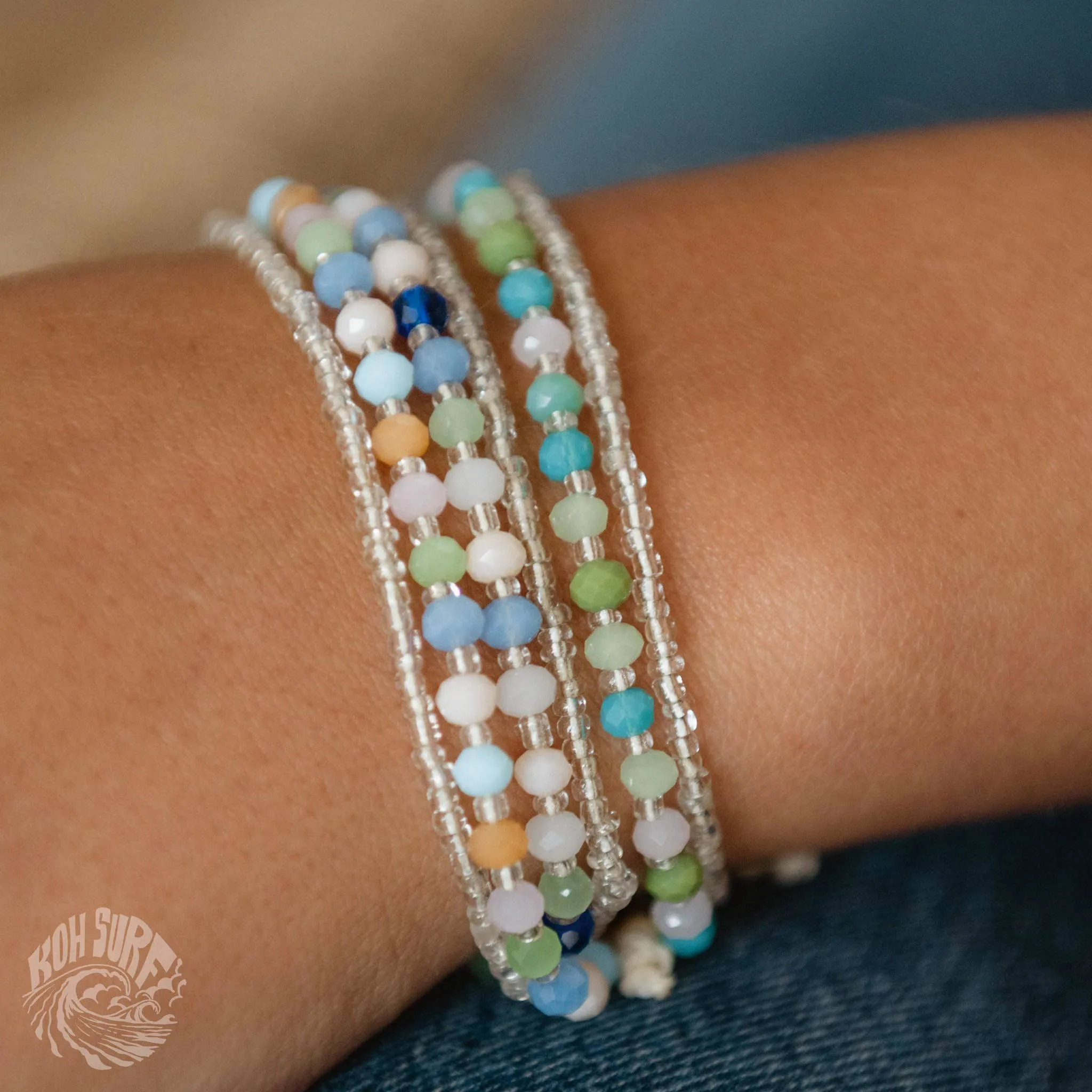 Pineapple Island -  Kanawa Beach Beaded Bracelet, Surf Bracelet by Koh Surf : Earth Tones