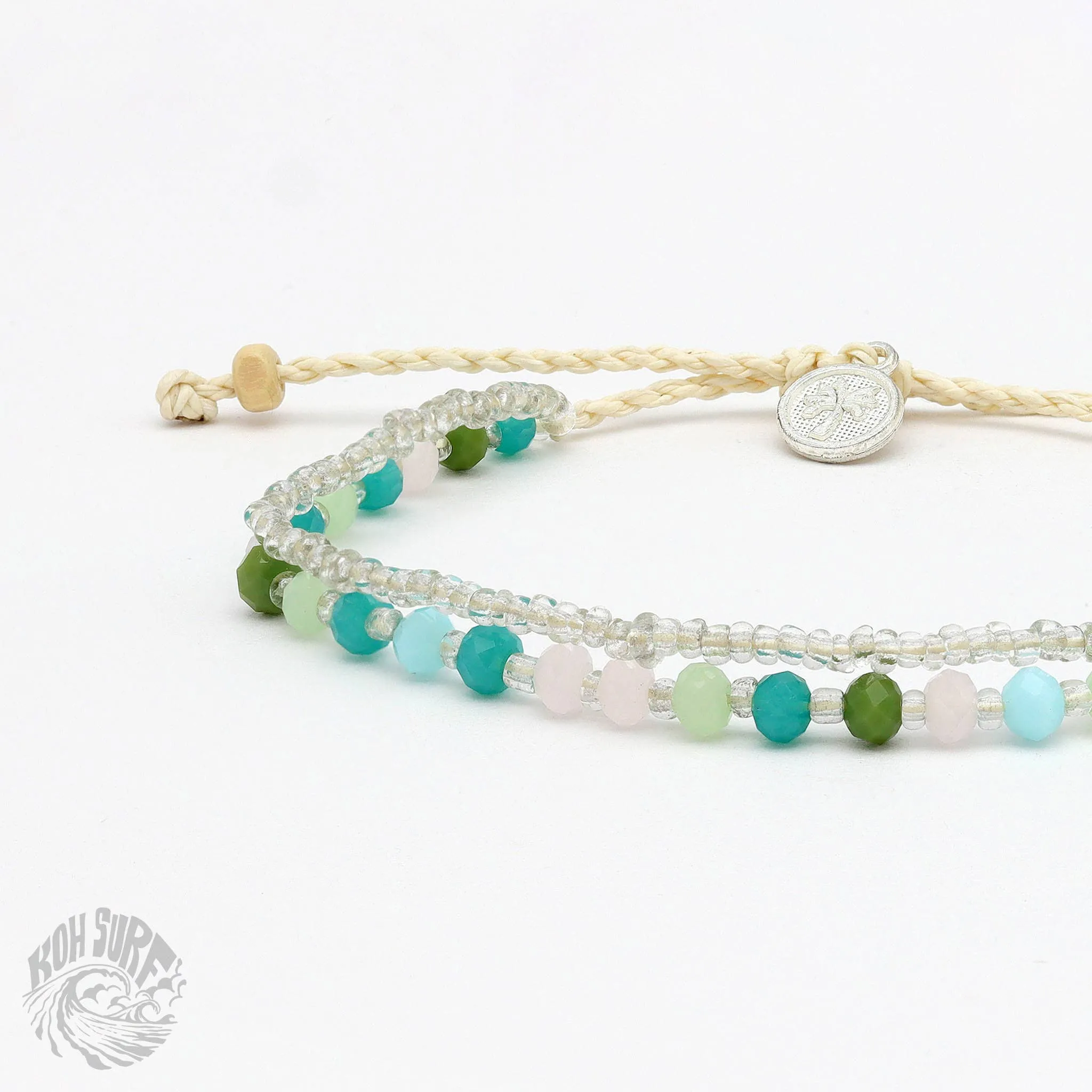 Pineapple Island -  Kanawa Beach Beaded Bracelet, Surf Bracelet by Koh Surf : Earth Tones