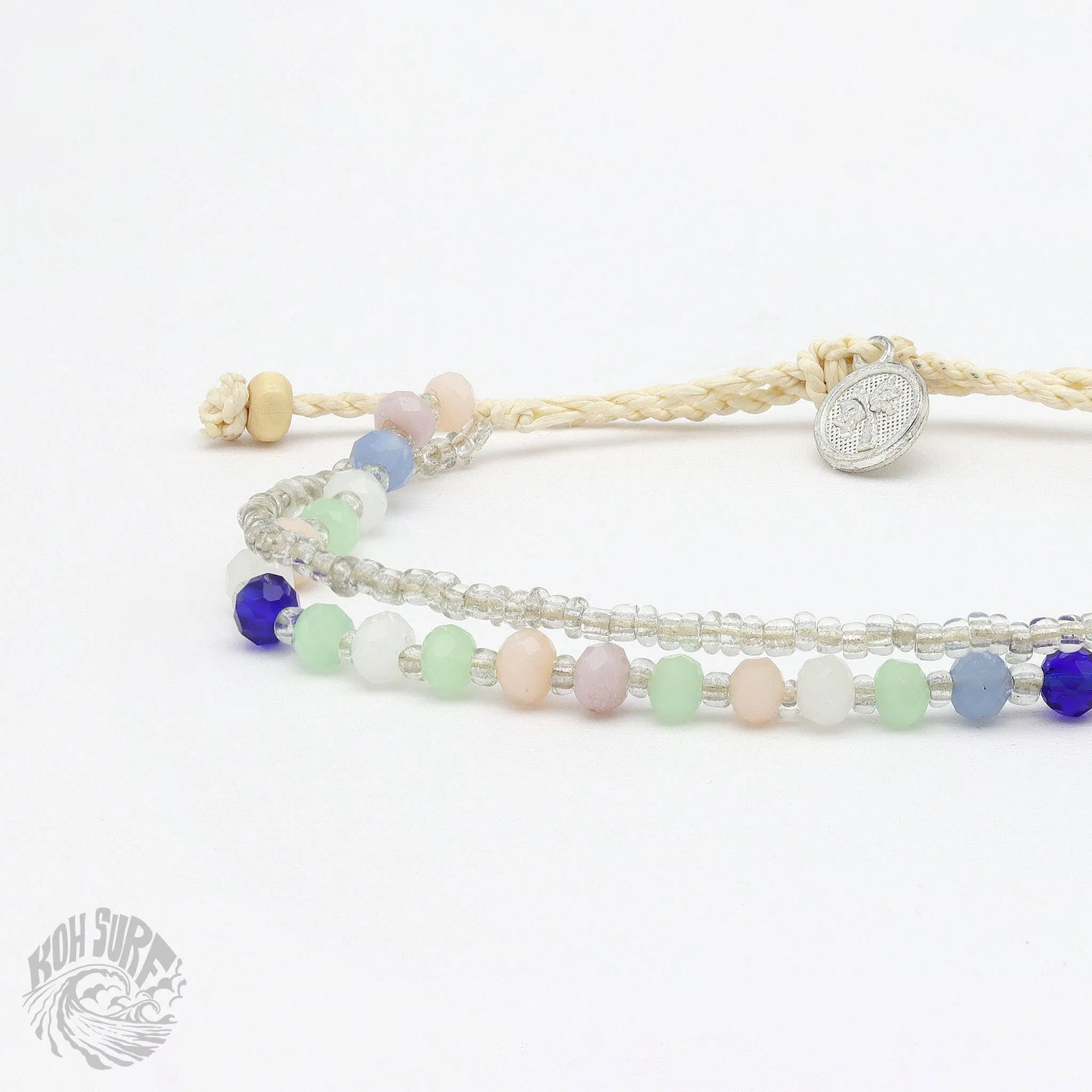 Pineapple Island -  Kanawa Beach Beaded Bracelet, Surf Bracelet by Koh Surf : Earth Tones