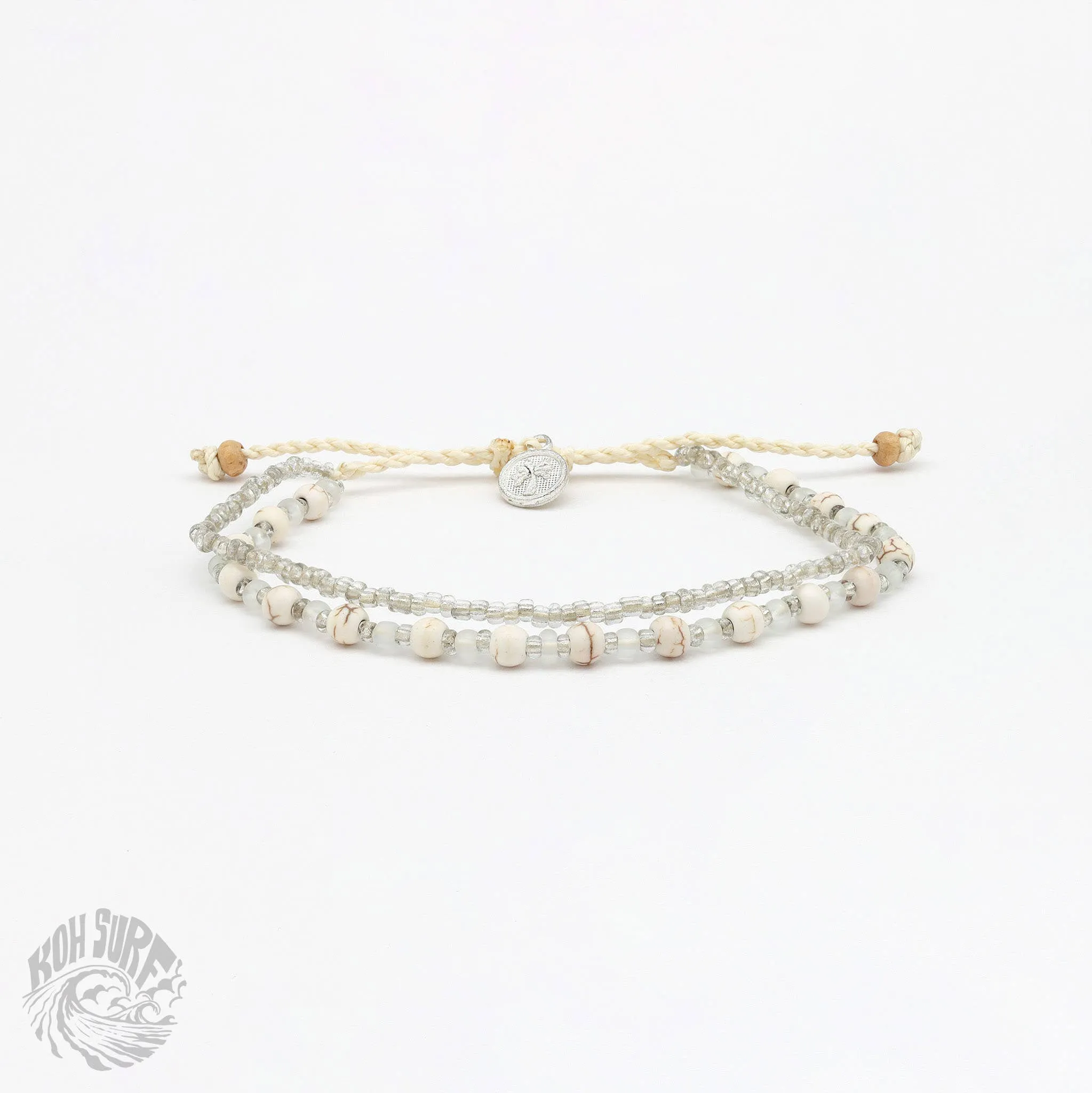 Pineapple Island -  Kanawa Beach Beaded Bracelet, Surf Bracelet by Koh Surf : Earth Tones