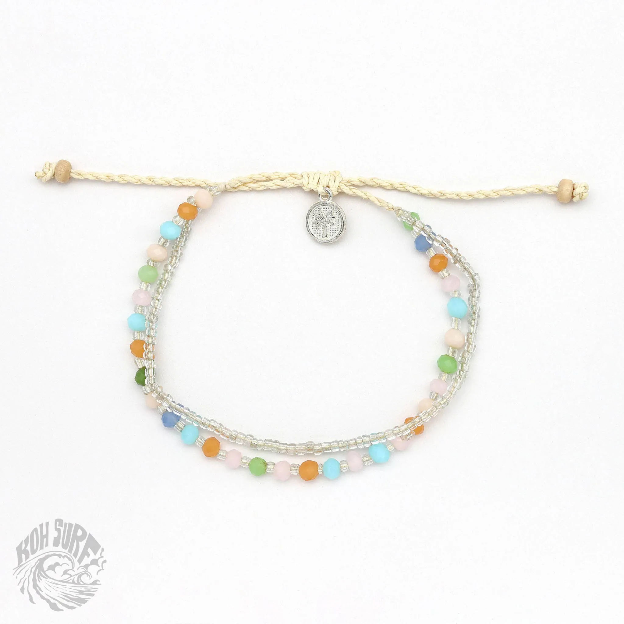 Pineapple Island -  Kanawa Beach Beaded Bracelet, Surf Bracelet by Koh Surf : Earth Tones
