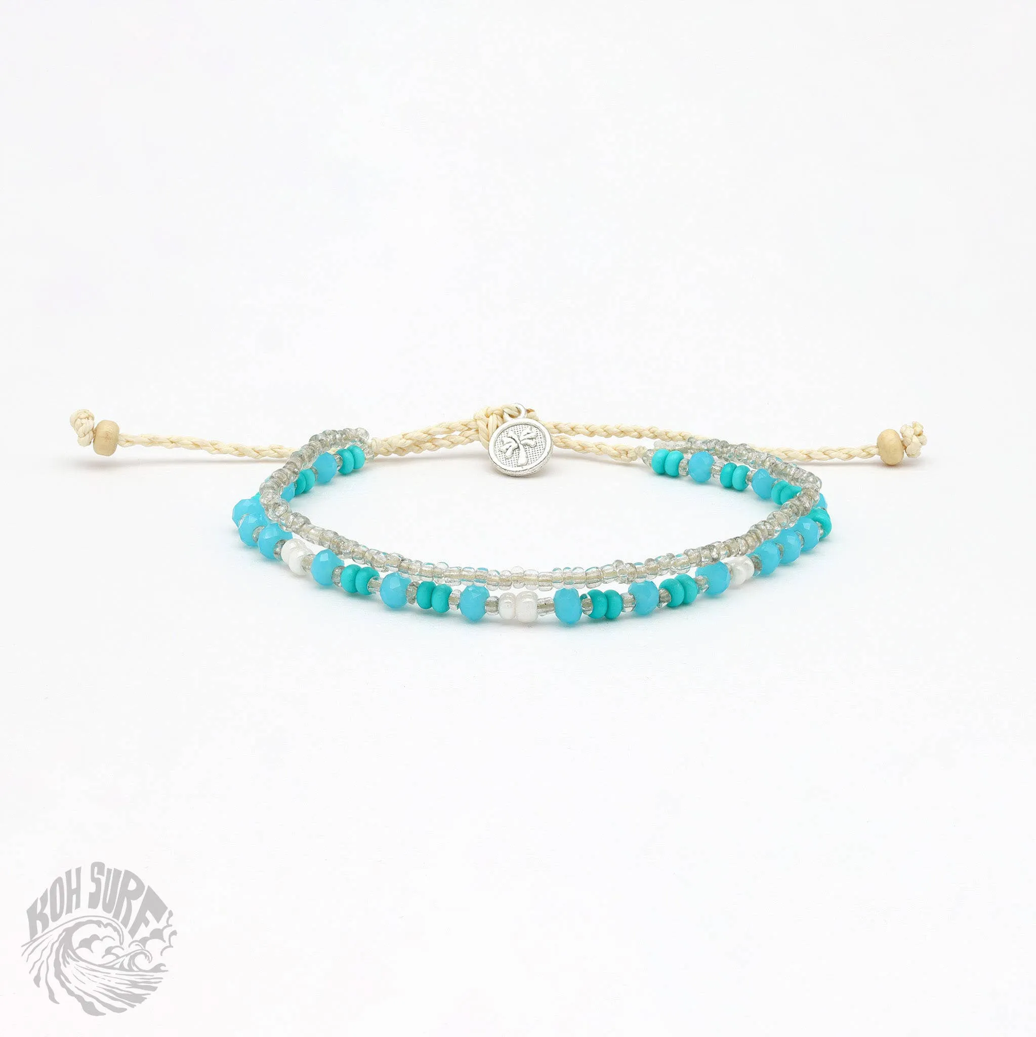 Pineapple Island -  Kanawa Beach Beaded Bracelet, Surf Bracelet by Koh Surf : Earth Tones