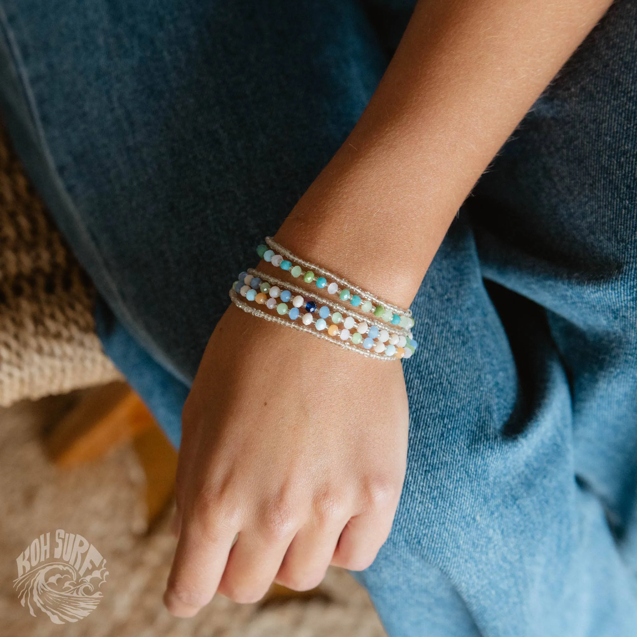Pineapple Island -  Kanawa Beach Beaded Bracelet, Surf Bracelet by Koh Surf : Earth Tones