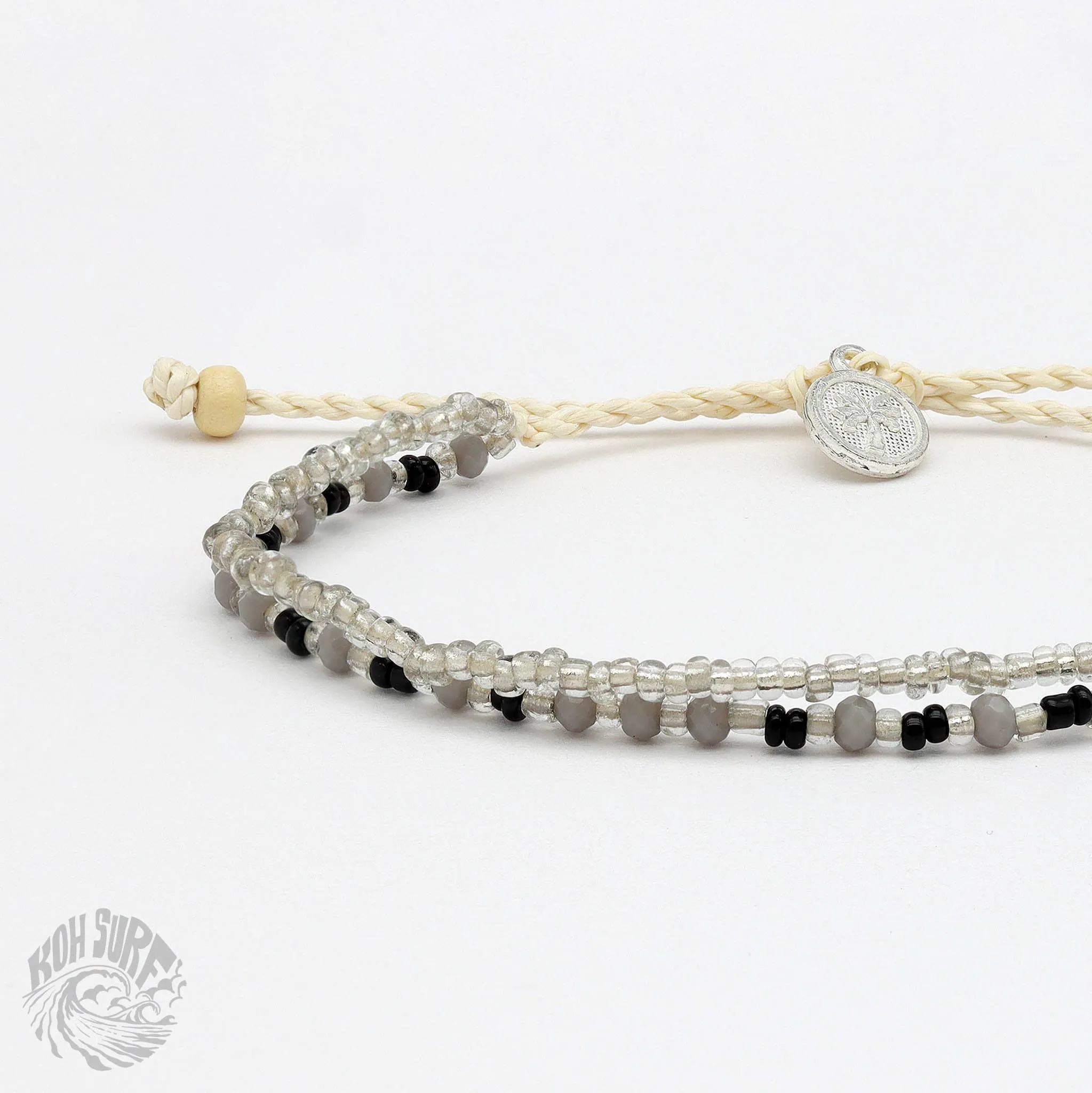 Pineapple Island -  Kanawa Beach Beaded Bracelet, Surf Bracelet by Koh Surf : Earth Tones