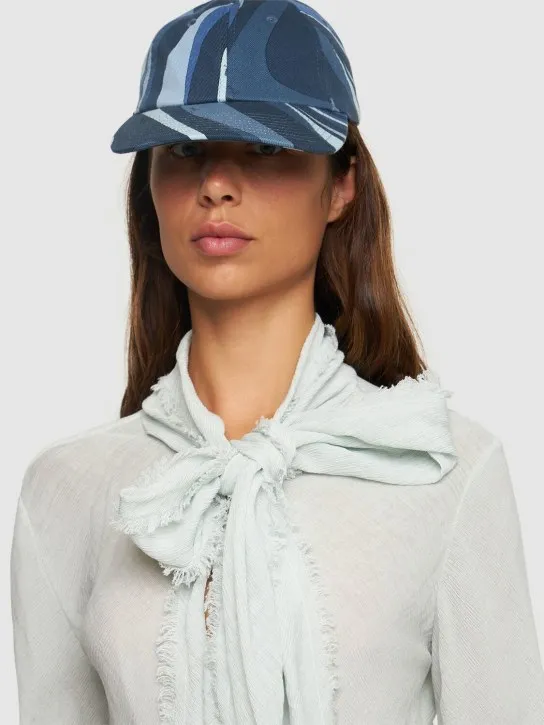 Pucci   Cotton gabardine baseball hat 