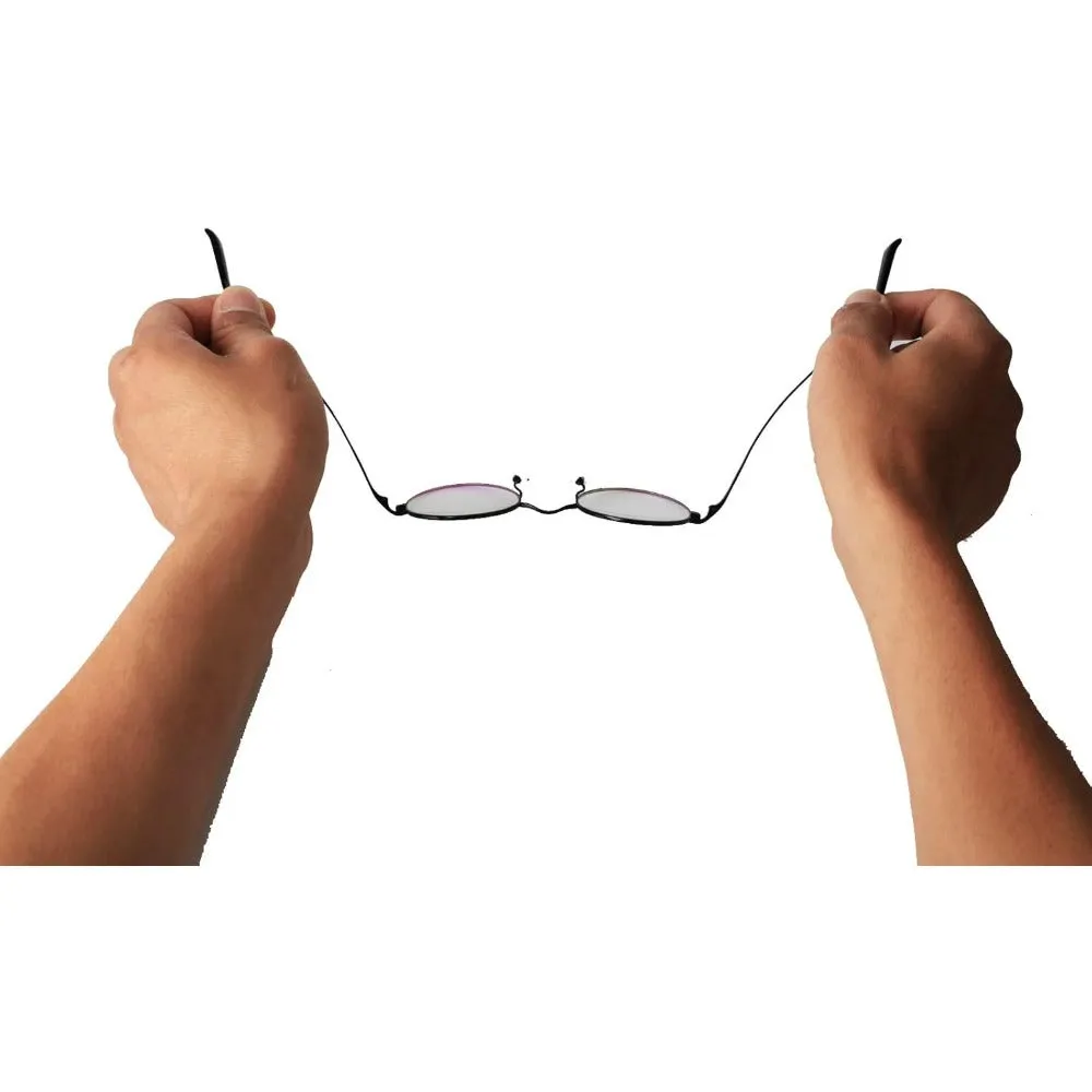 Pure Titanium 44mm Retro Round Eyeglasses A8786