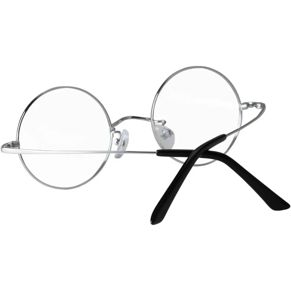 Pure Titanium 44mm Retro Round Eyeglasses A8786