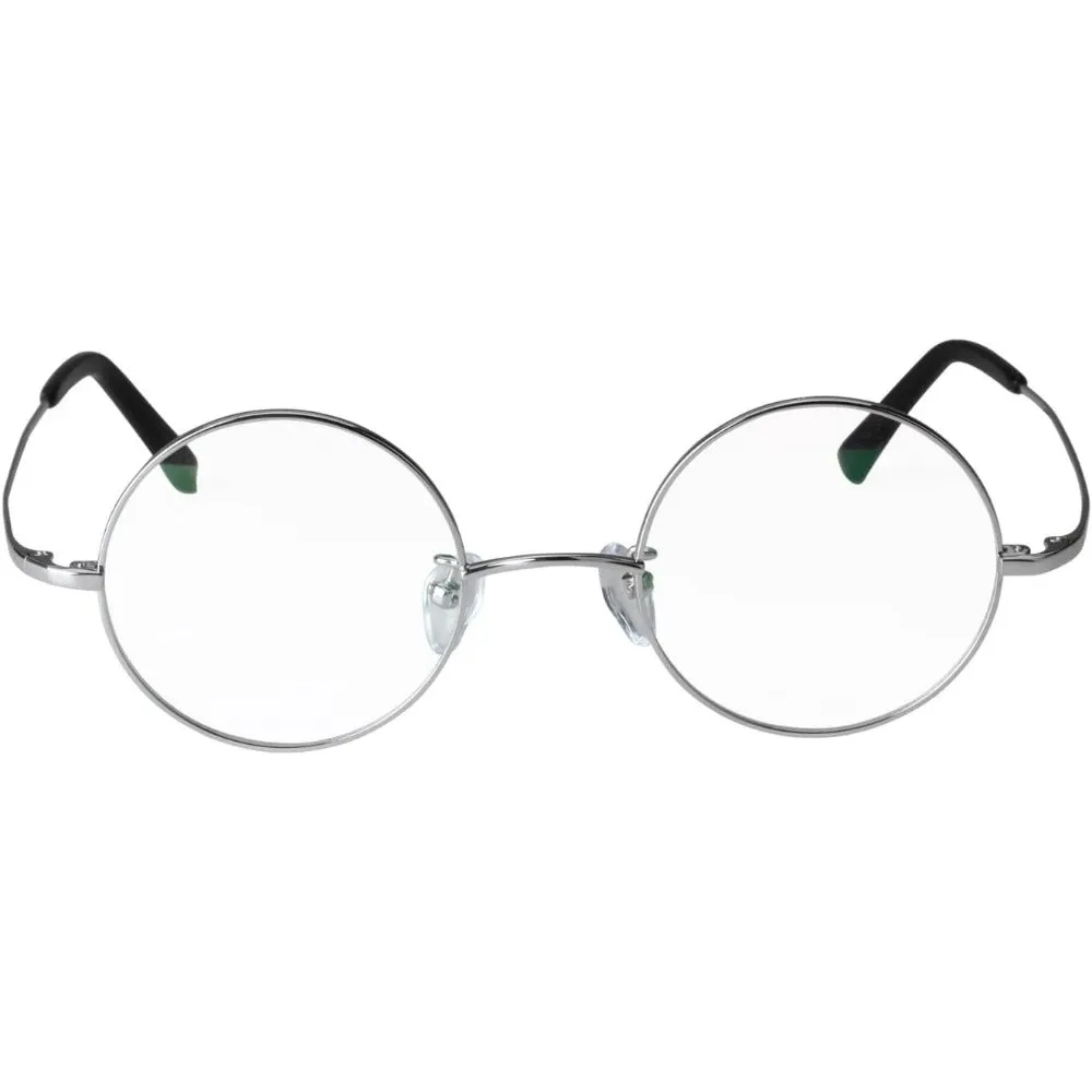 Pure Titanium 44mm Retro Round Eyeglasses A8786