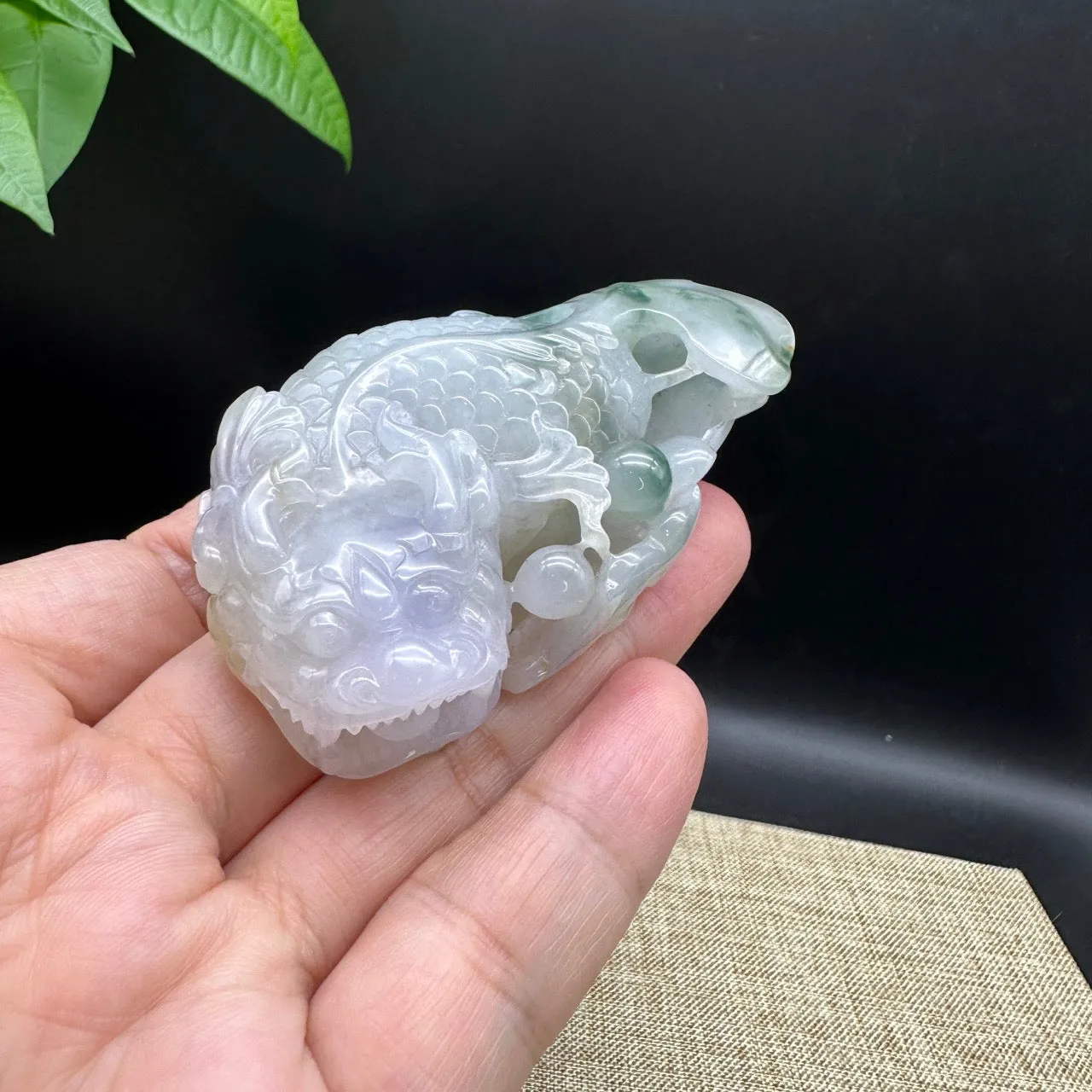 RealJade® Co. Genuine Jadeite Jade Dragon Pendant Necklace