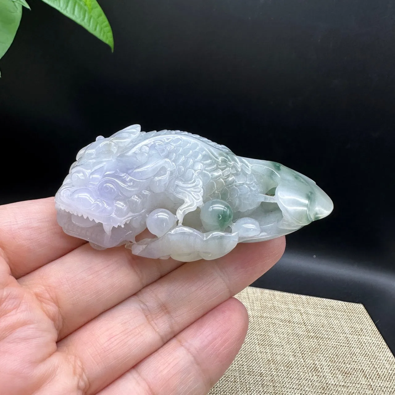 RealJade® Co. Genuine Jadeite Jade Dragon Pendant Necklace