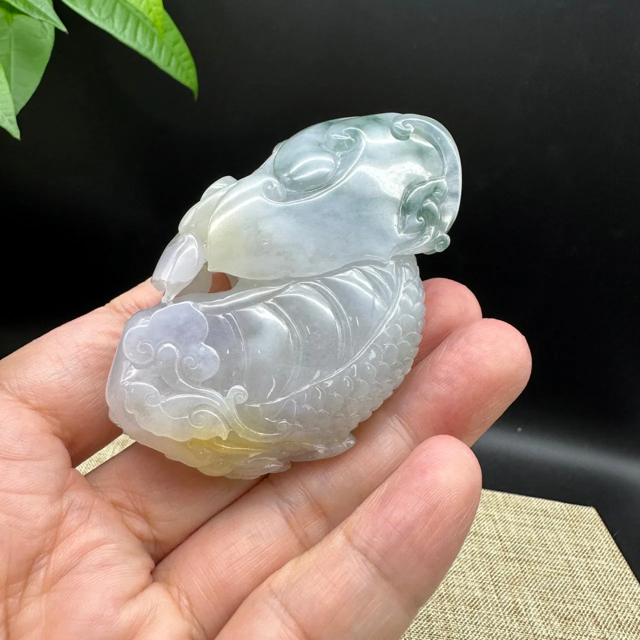 RealJade® Co. Genuine Jadeite Jade Dragon Pendant Necklace