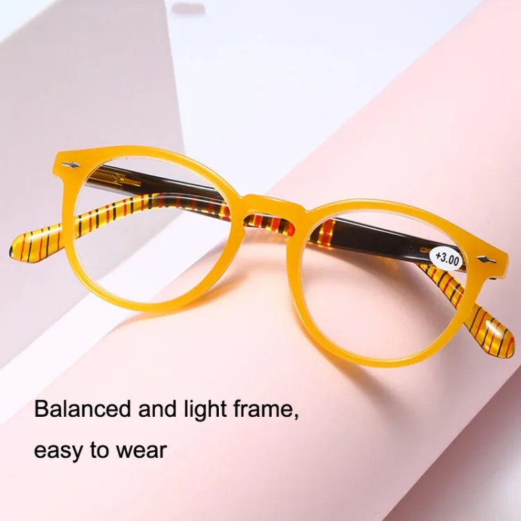 Retro Flexible Durable Portability HD Presbyopic Glasses  350(Graduate Blue)