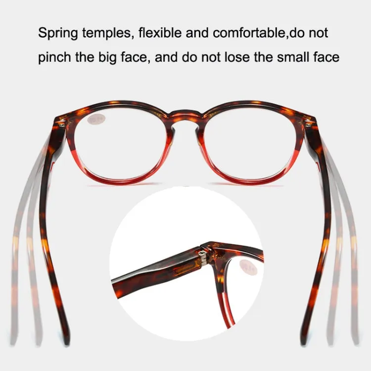 Retro Flexible Durable Portability HD Presbyopic Glasses  350(Graduate Blue)