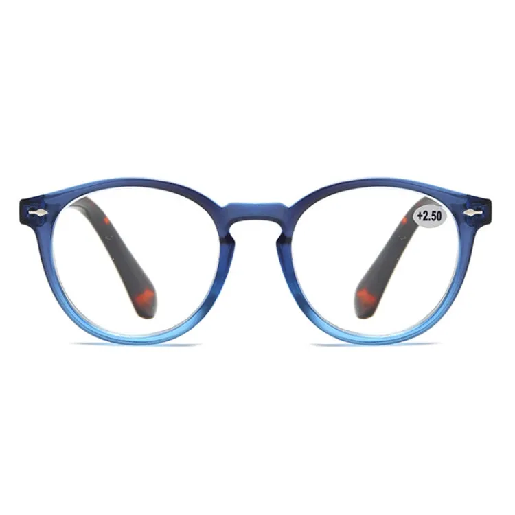 Retro Flexible Durable Portability HD Presbyopic Glasses  350(Graduate Blue)