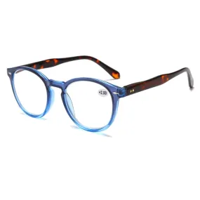 Retro Flexible Durable Portability HD Presbyopic Glasses  350(Graduate Blue)