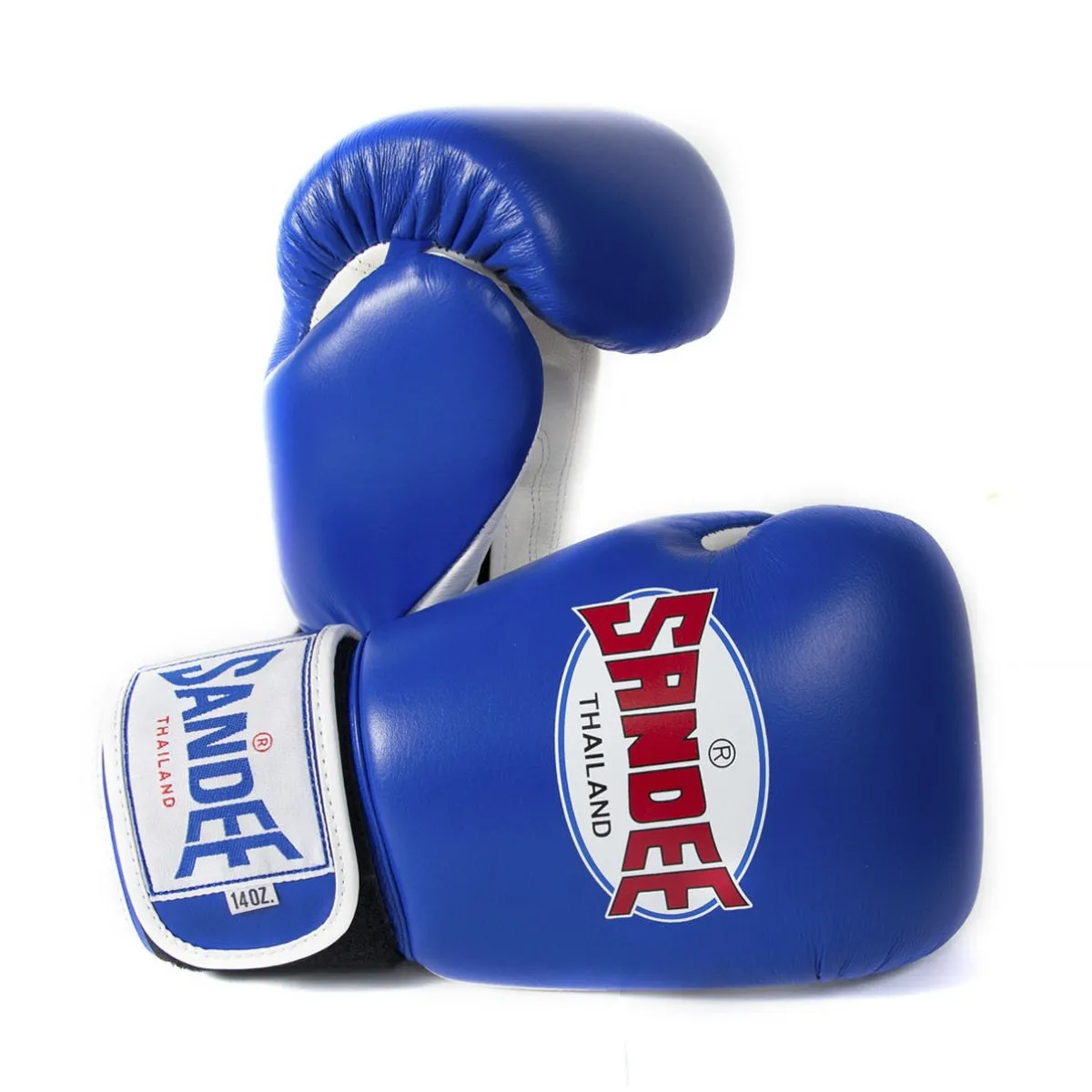 Sandee Authentic 2-Tone Kids Boxing Gloves Blue/White
