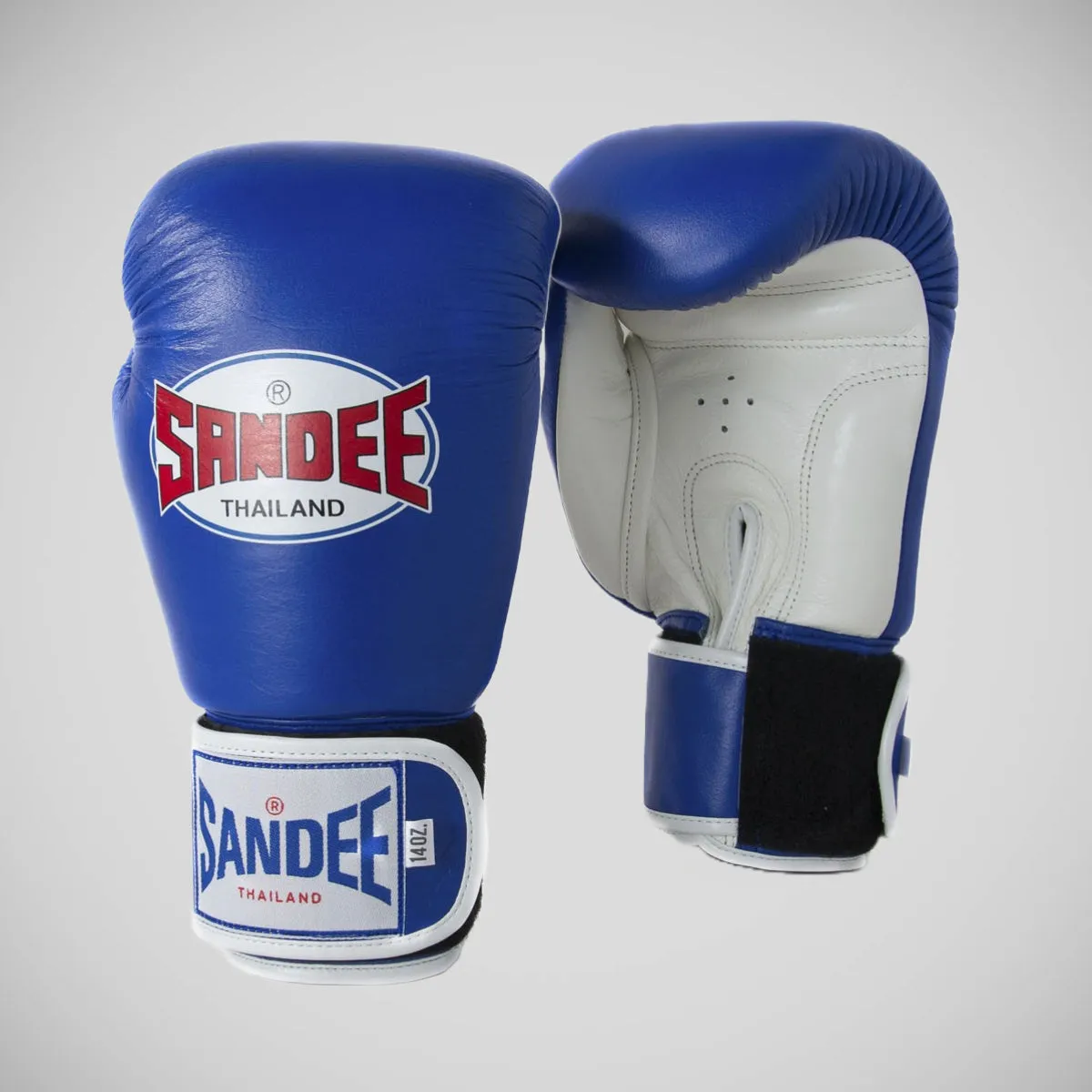 Sandee Authentic 2-Tone Kids Boxing Gloves Blue/White