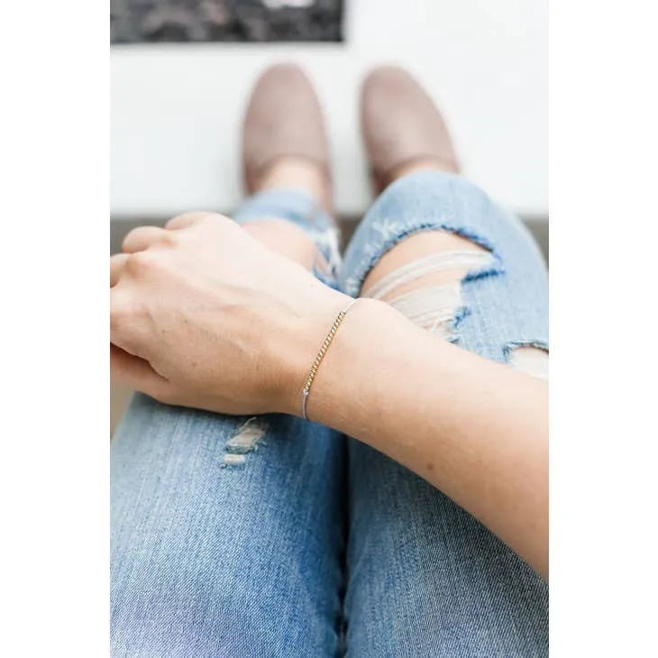 Sentiments Bracelet - GOLD - Congratulations
