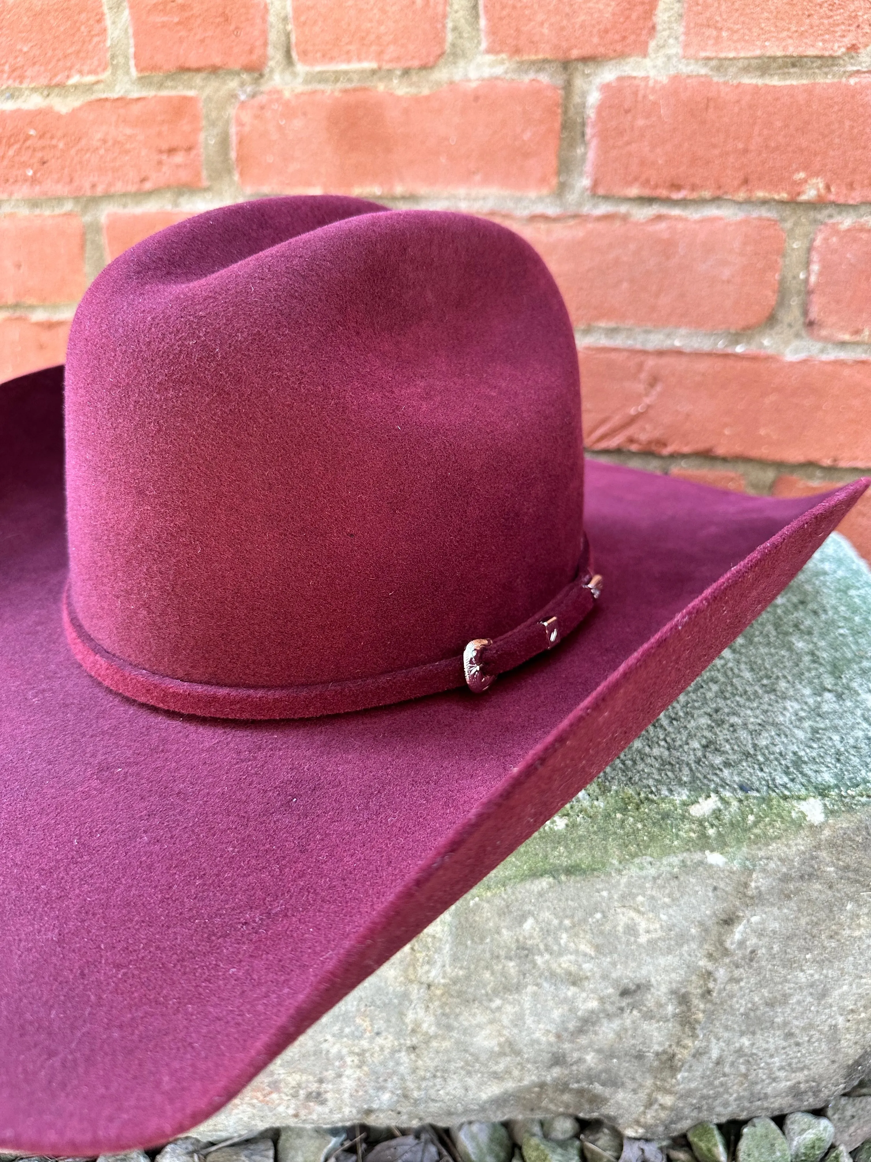 Serratelli Mesa Burgundy Pure Wool Cowboy Hat