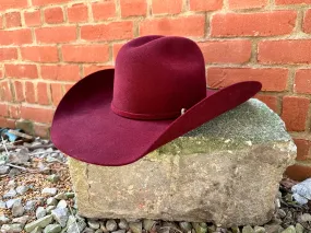 Serratelli Mesa Burgundy Pure Wool Cowboy Hat