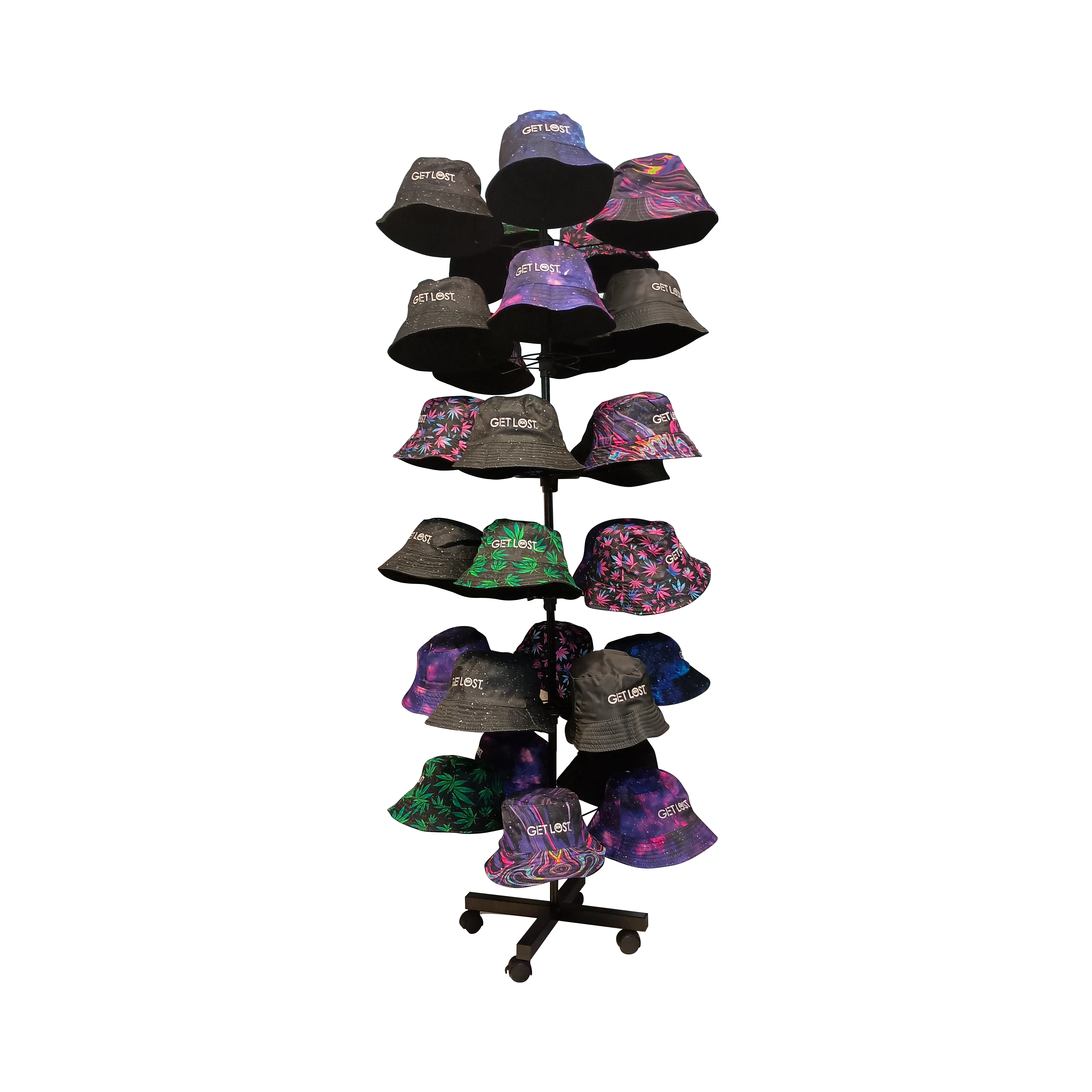 Smell Proof Bucket Hat Display