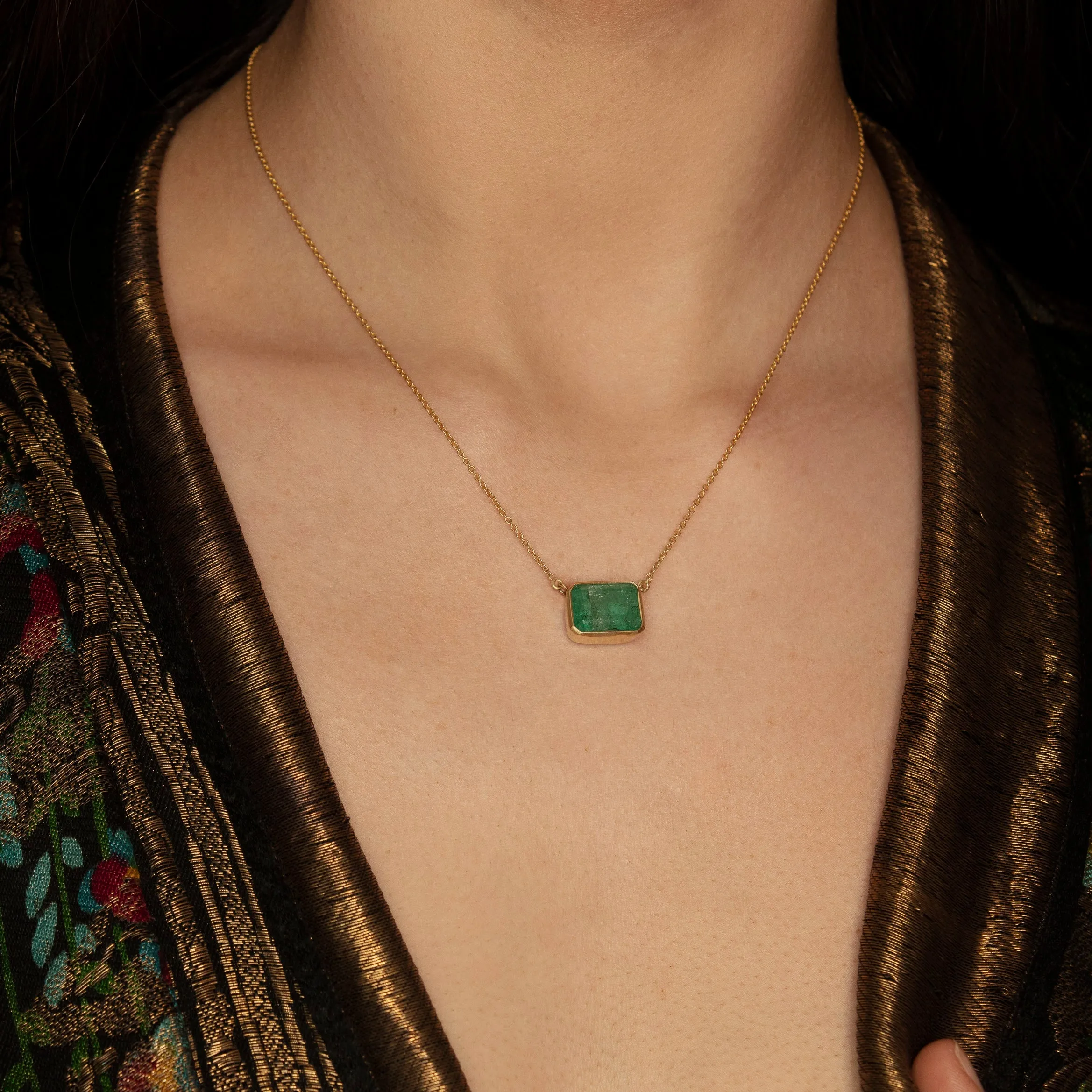 Sophie Theakston Emerald Esme Necklace