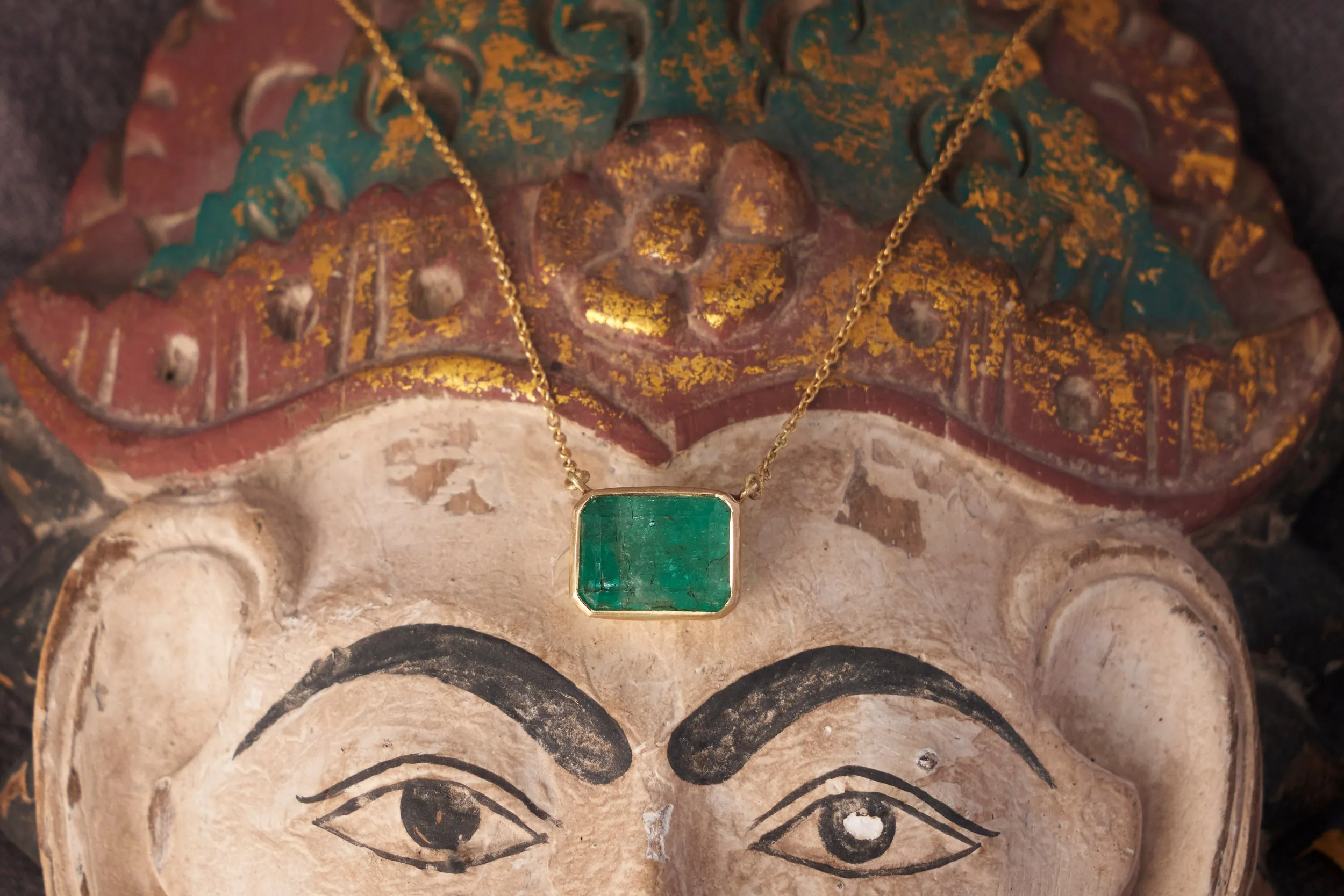 Sophie Theakston Emerald Esme Necklace