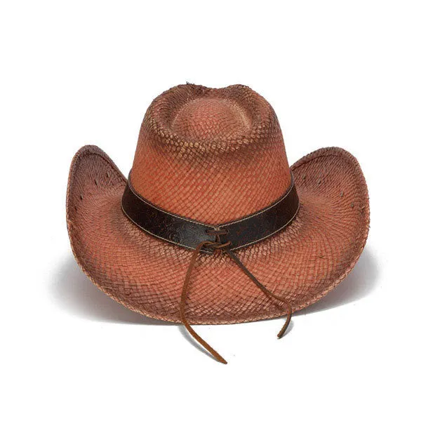 Stampede Hats -Orange Rhinestone Cowboy Hat