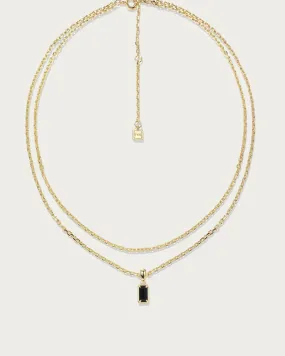Stevie Double Chain Necklace in Gold | Gold