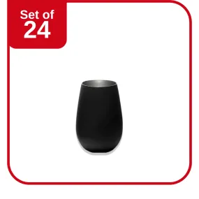STOLZLE OLYMPIC TUMBLER 465ml MATT BLACK/SILVER
