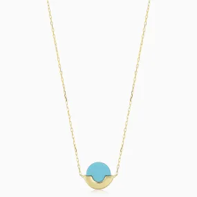 Stone Purse Pendant Necklace