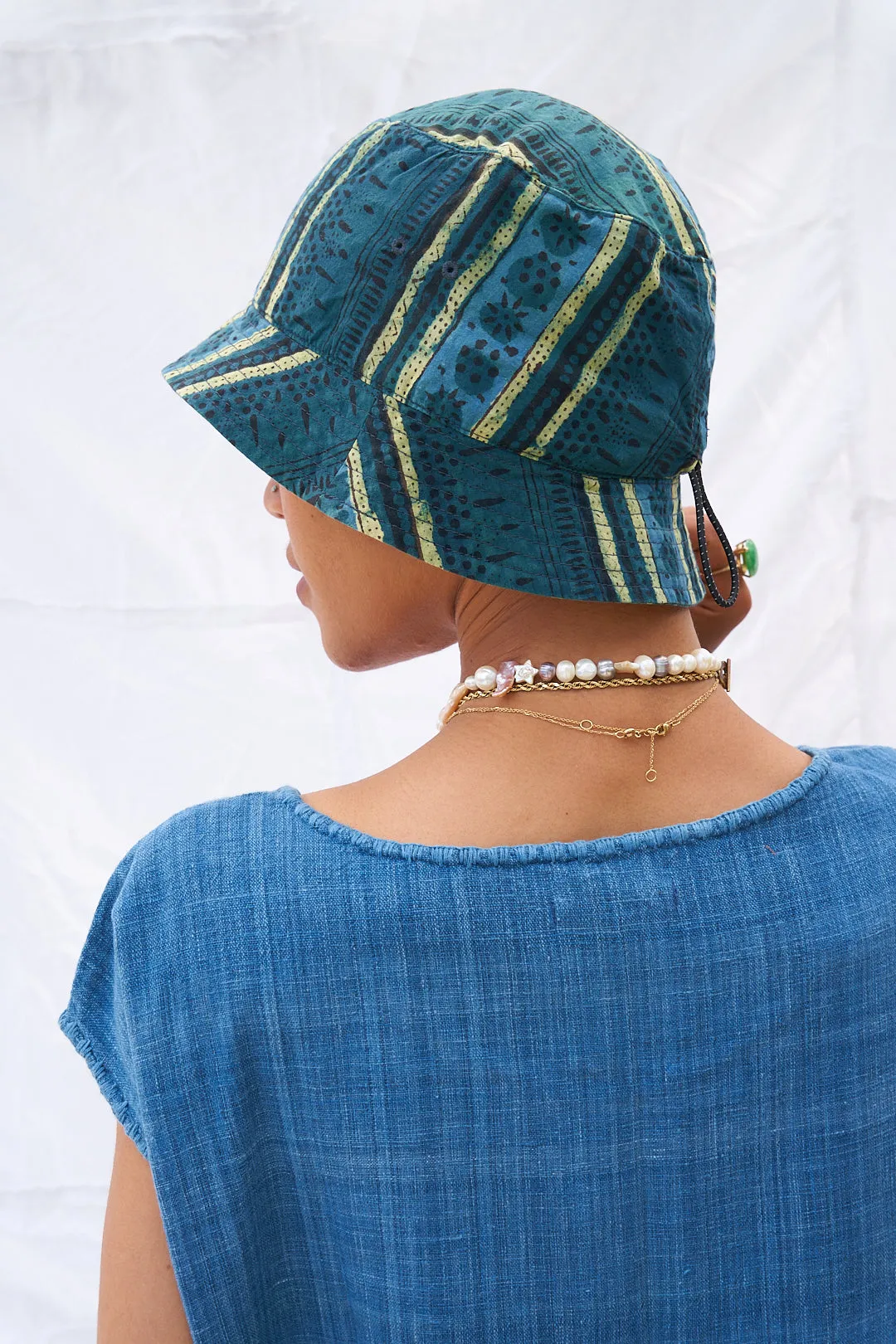 Sublime Cloth Bucket Hat Green Yellow 0403