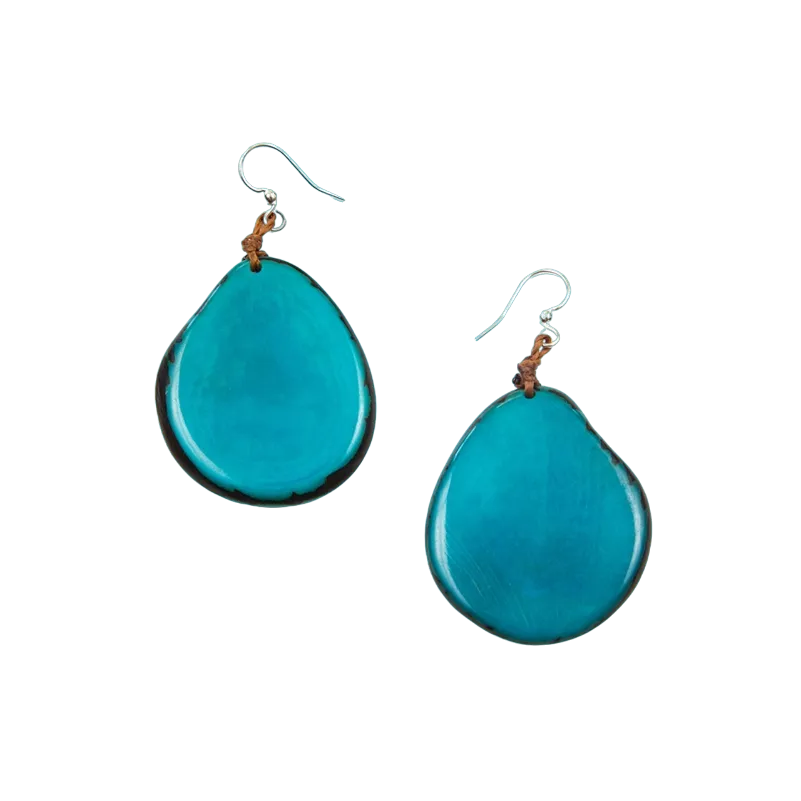 Tagua Women's Amigas Turquoise Earrings