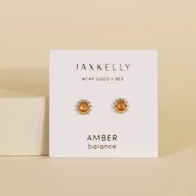 The Mini Energy Sun Studs - Amber (BALANCE)