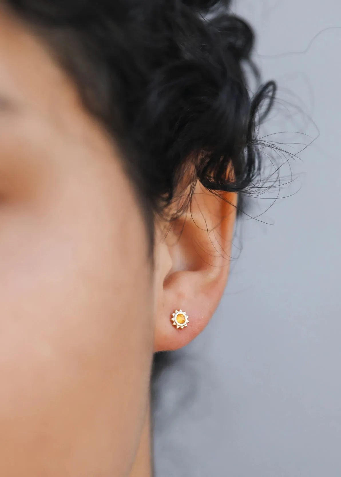 The Mini Energy Sun Studs - Amber (BALANCE)