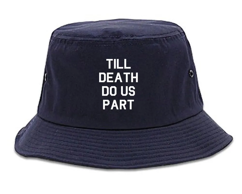 Till Death Do Us Part Skull Mens Bucket Hat