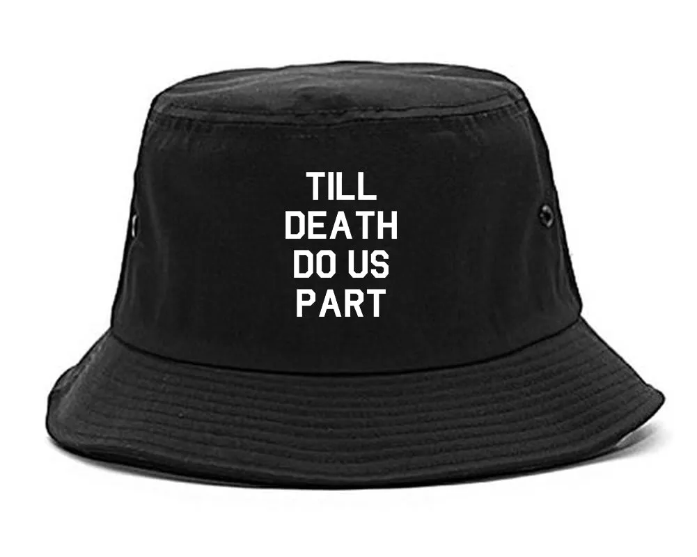 Till Death Do Us Part Skull Mens Bucket Hat