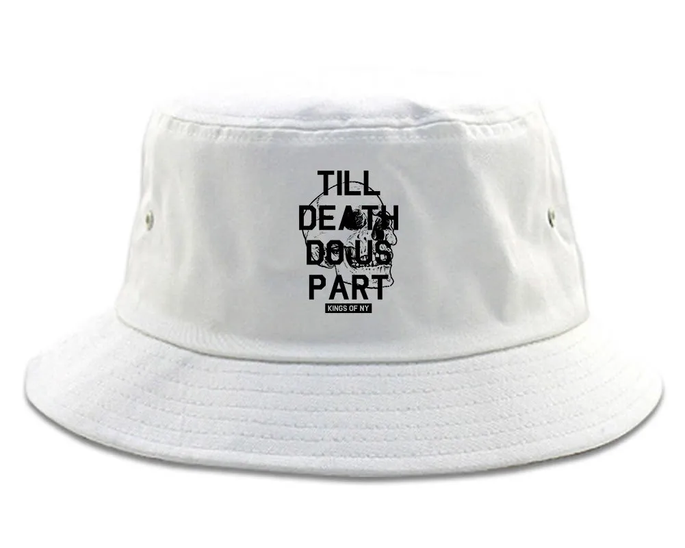Till Death Do Us Part Skull Mens Bucket Hat