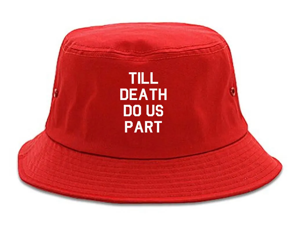 Till Death Do Us Part Skull Mens Bucket Hat